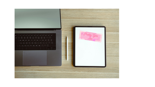"Pretty Girl Avenue" Sticker for Laptops, Water bottles, Notebooks